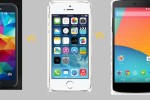 samsung galaxy s5 vs iphone5s vs Nexus 5